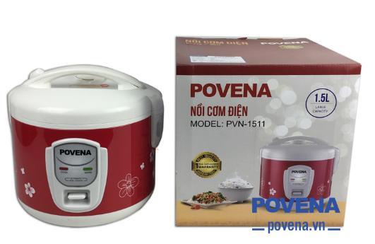 Nồi cơm điện povena pvn-1511 thiết kế đẹp dung tích 1,5l