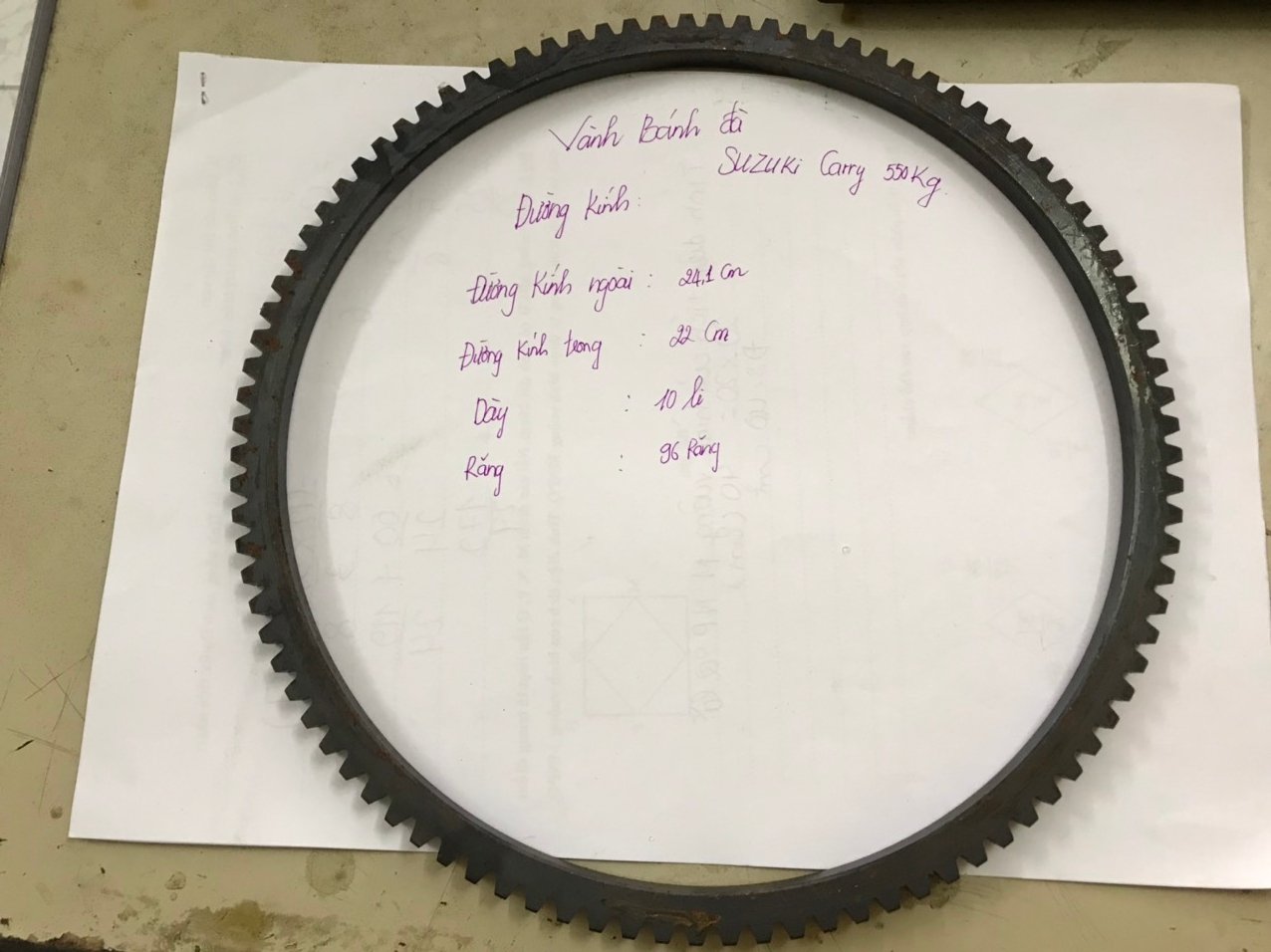 Vành răng bánh đà Suzuki Cary 500kg