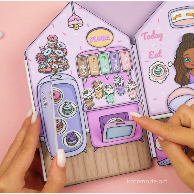 Ngôi nhà búp bê chủ đề ngôi nhà kẹo ngọt Candy House