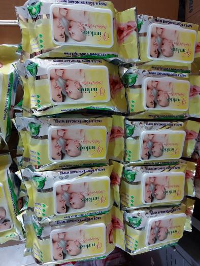 Khăn giấy ướt vietkids siêu to mùi thơm nhẹ 125 tờ