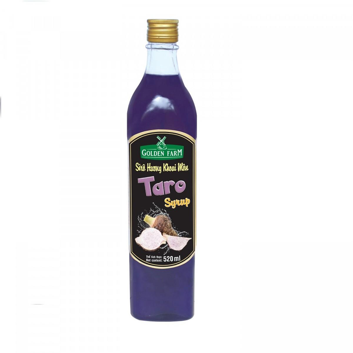 Siro Golden Farm hương khoai môn Chai 520ml - Gia store