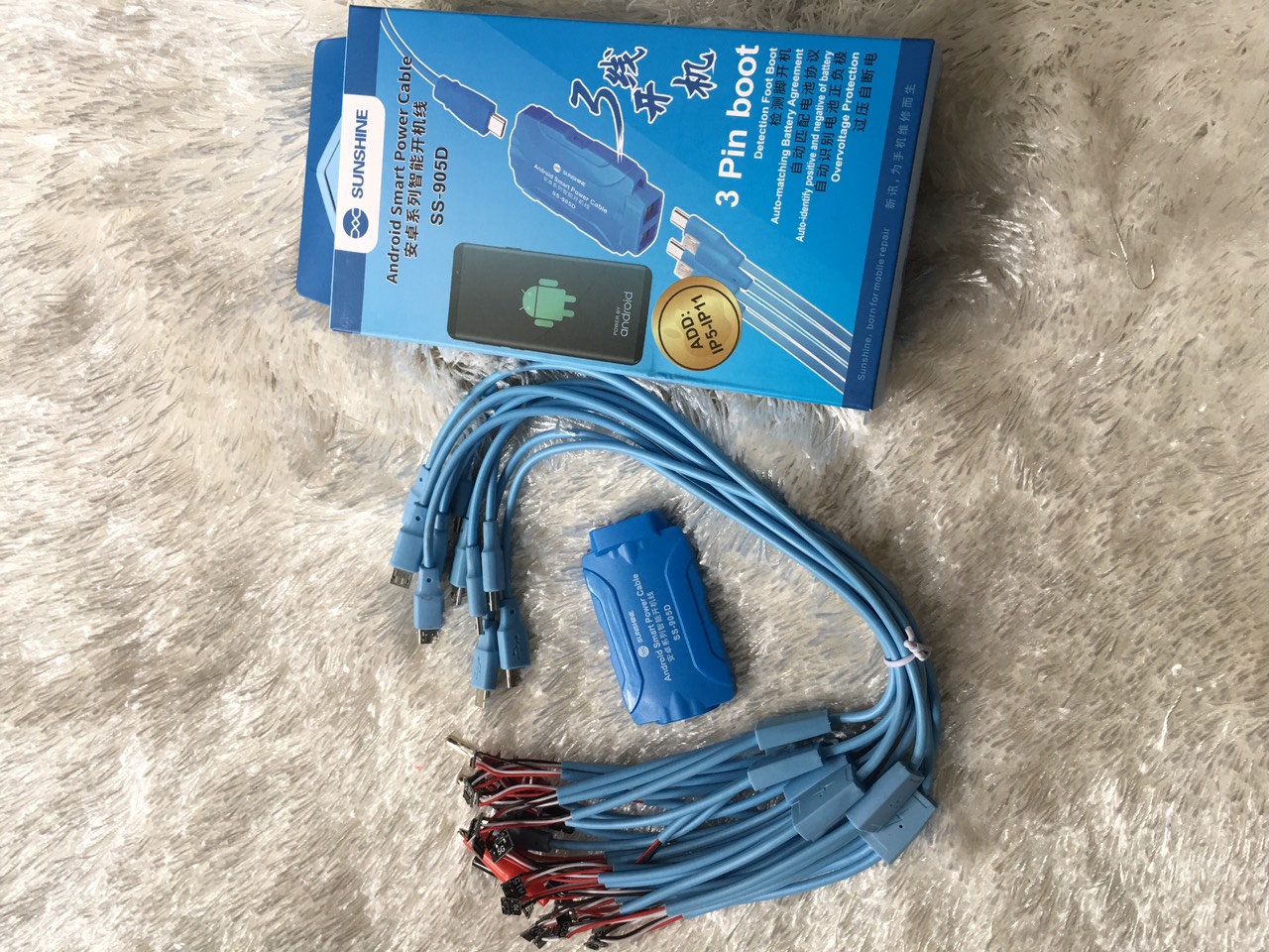 Dây cấp nguồn iphone và android SS905D