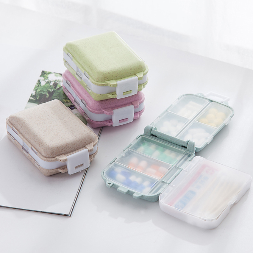 Hộp đựng thuốc viên mini, hộp chia thuốc 7 ngày dòng lúa mạch cao cấp , shop công nghệ vui