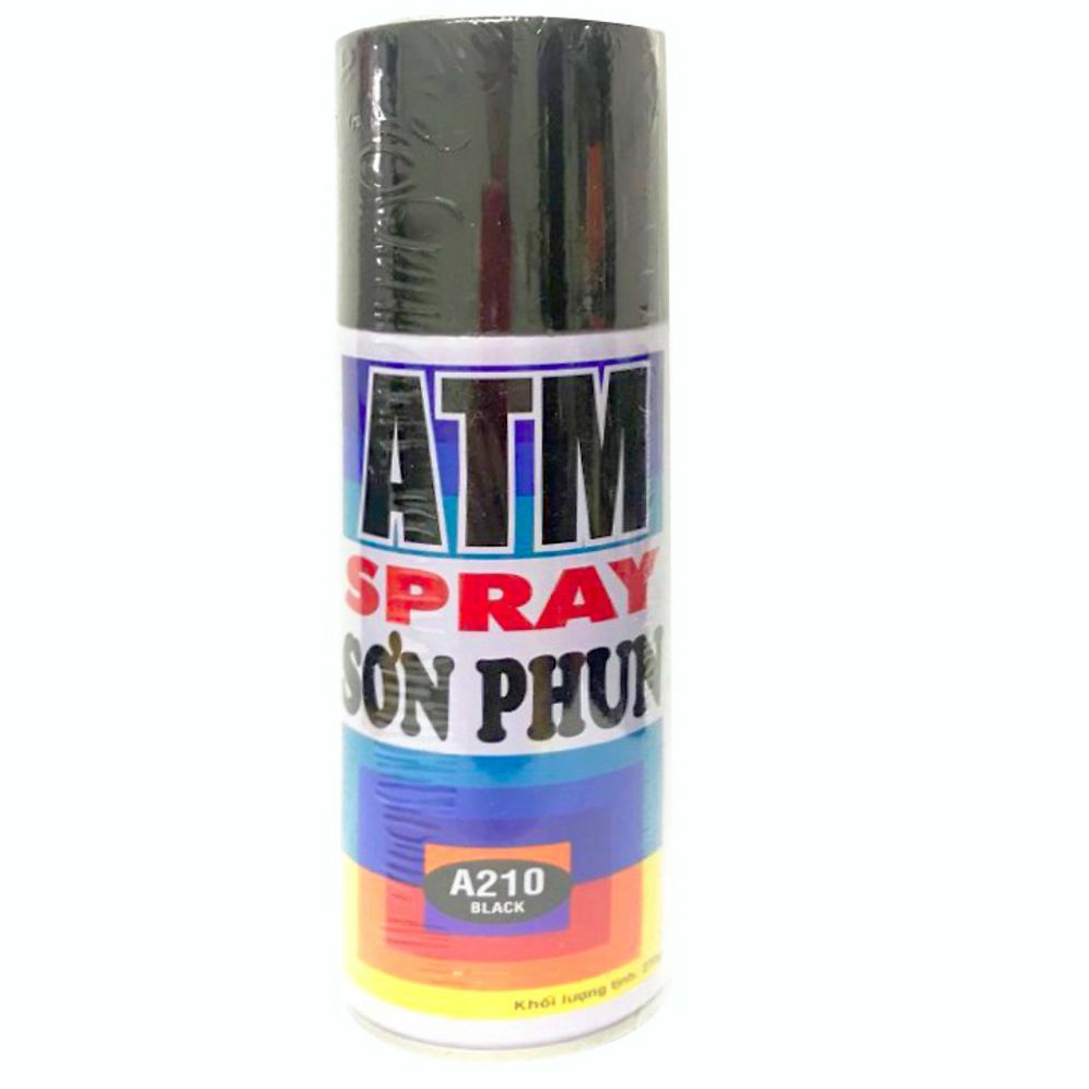 Sơn xịt đen bóng ATM spray A210