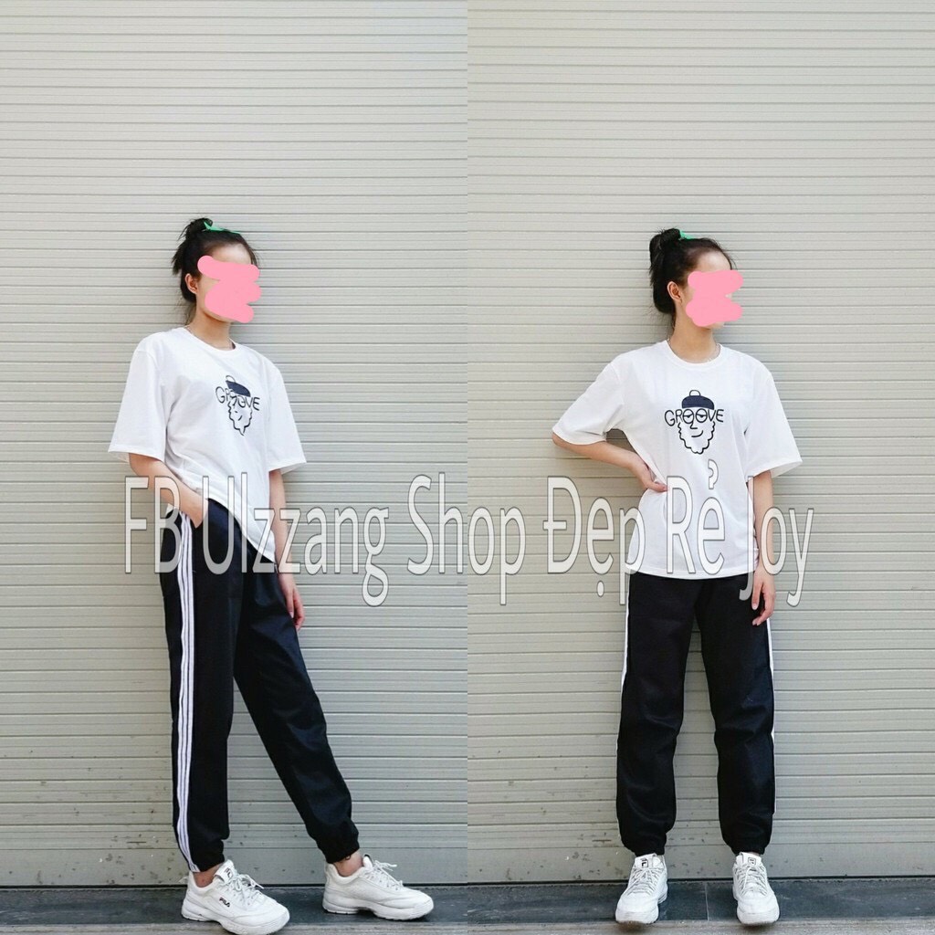 [HCM]Quần Jogger Thể Thao Bó Ống Phối 3 sọc Hồng Phong Cách BTQ123