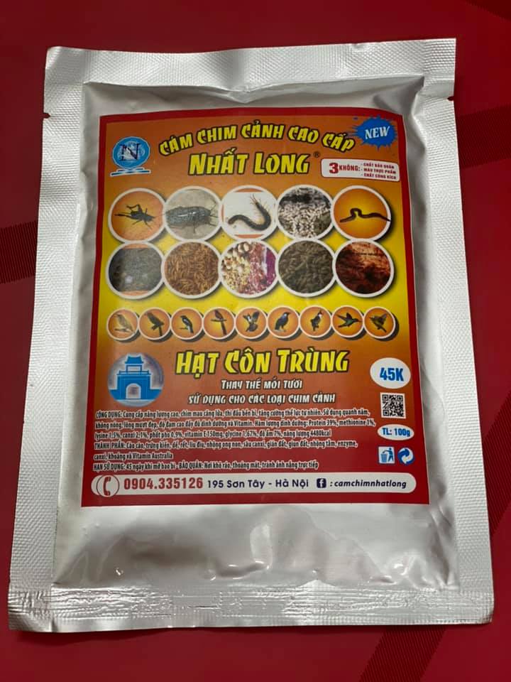 Hạt côn trùng nhất long 100gr - giúp chim nhanh đạt lửa