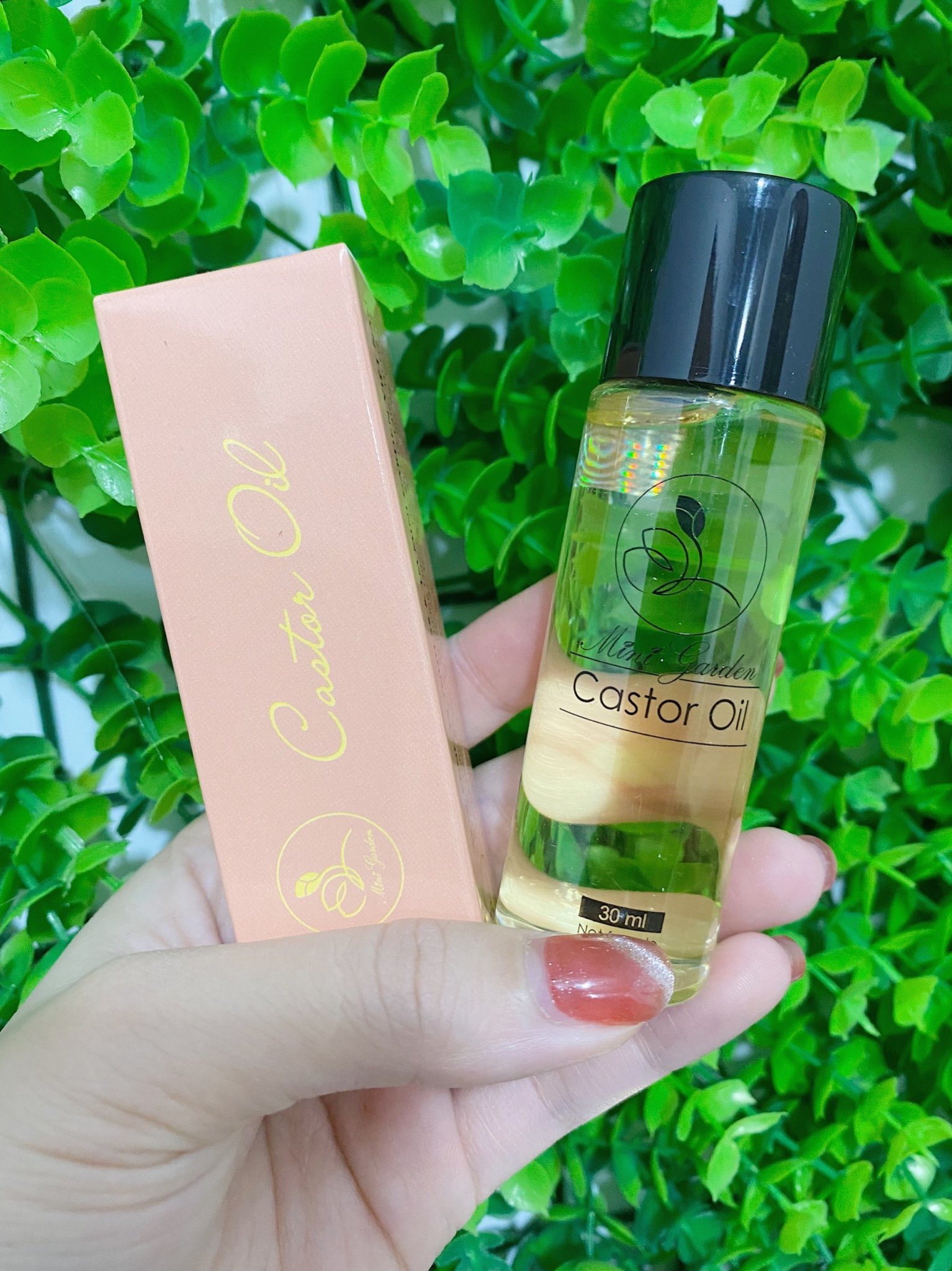 Dầu tẩy trang mắt môi Mini Garden castor oil 30ML.