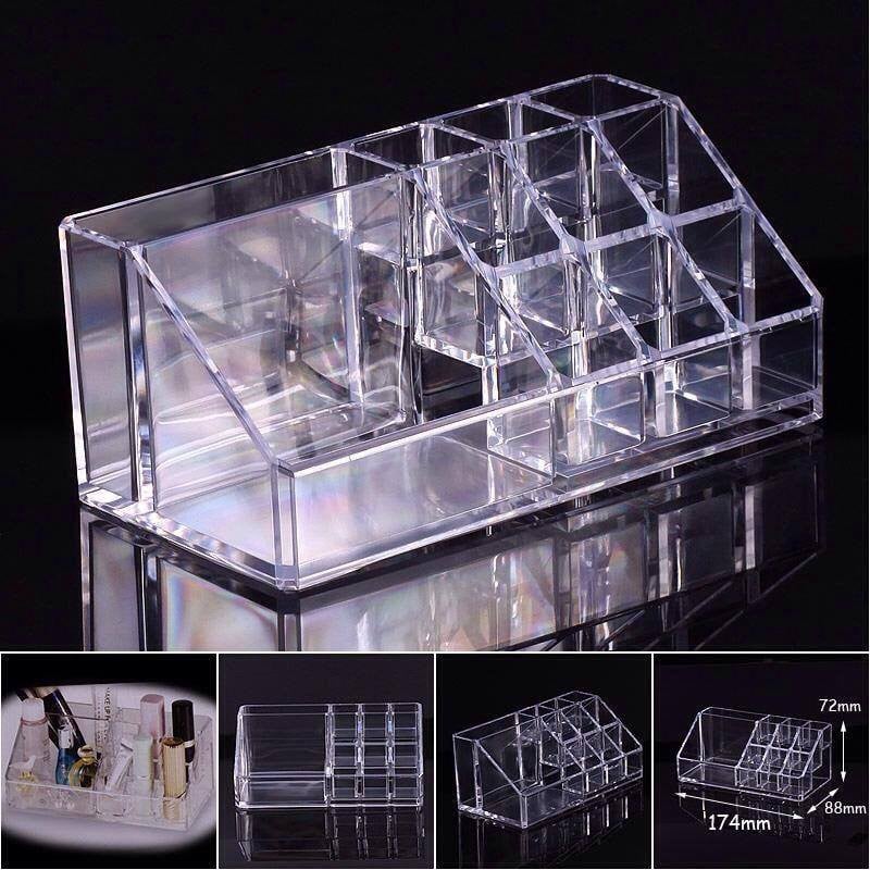Khay mica 16 ô đựng đồ mĩ phẩm, phun xăm, nail