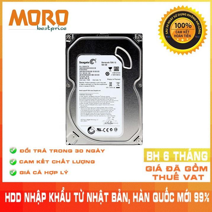 Ổ cứng hdd seagate barracuda 500gb - nhập khẩu - bảo hành 6 tháng 1 đổi 1