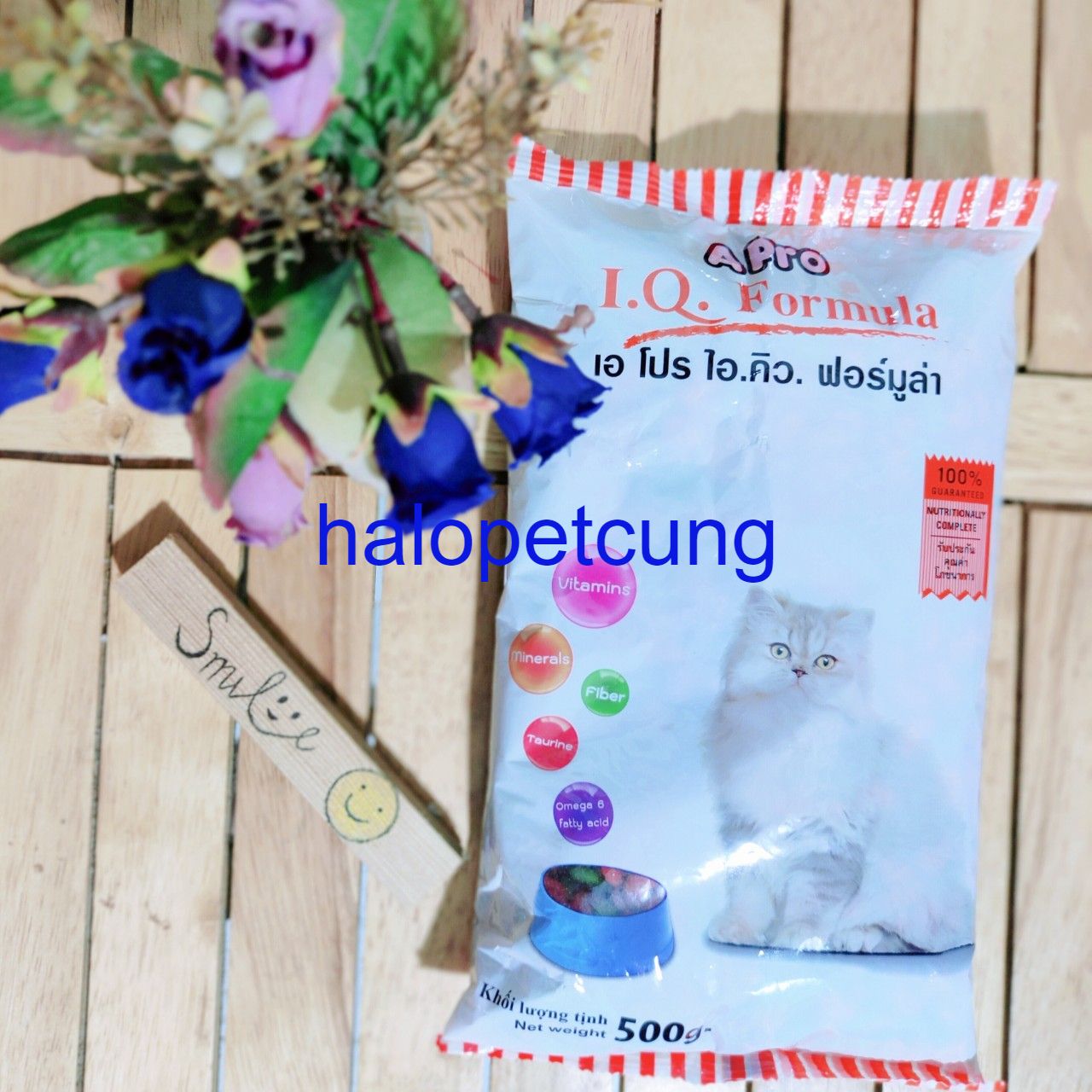 Combo thức ăn hạt cho mèo lớn apro cat iq, gói 500g