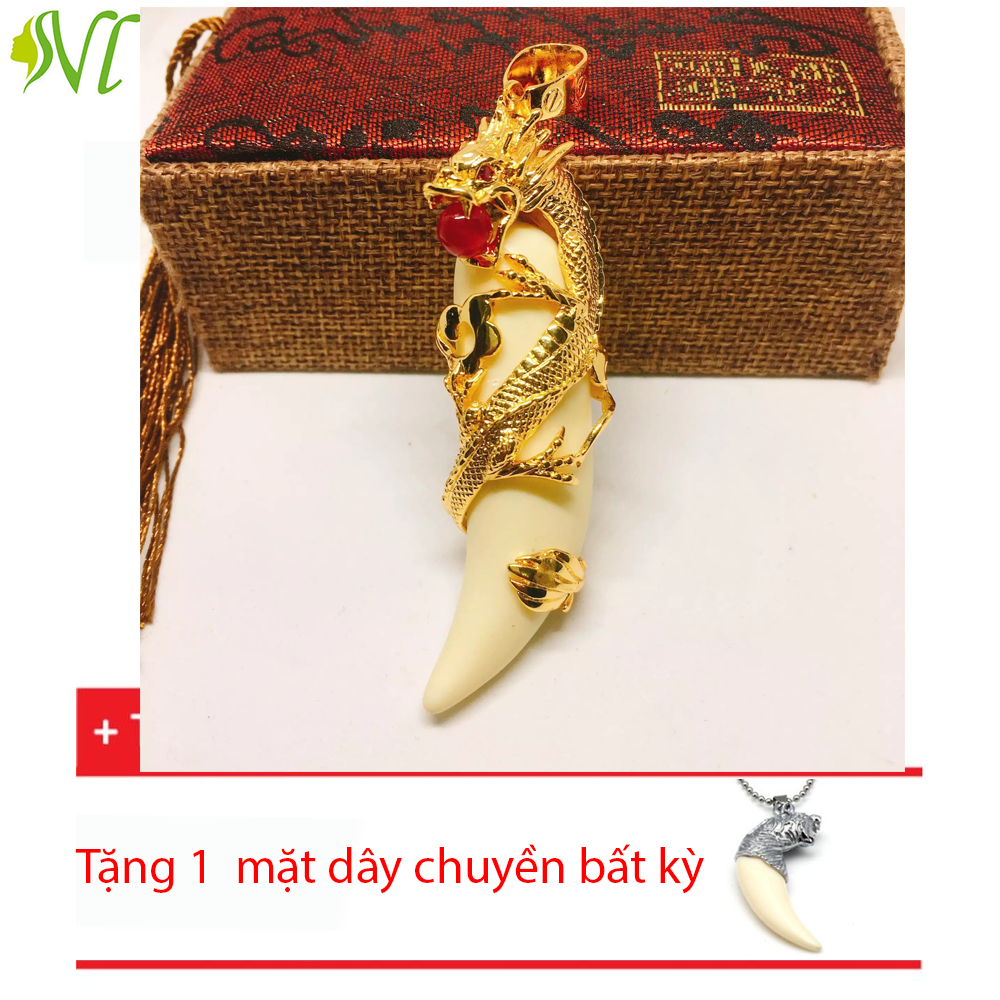 Dây chuyền mạ vàng 18k  rồng cá tính mạnh