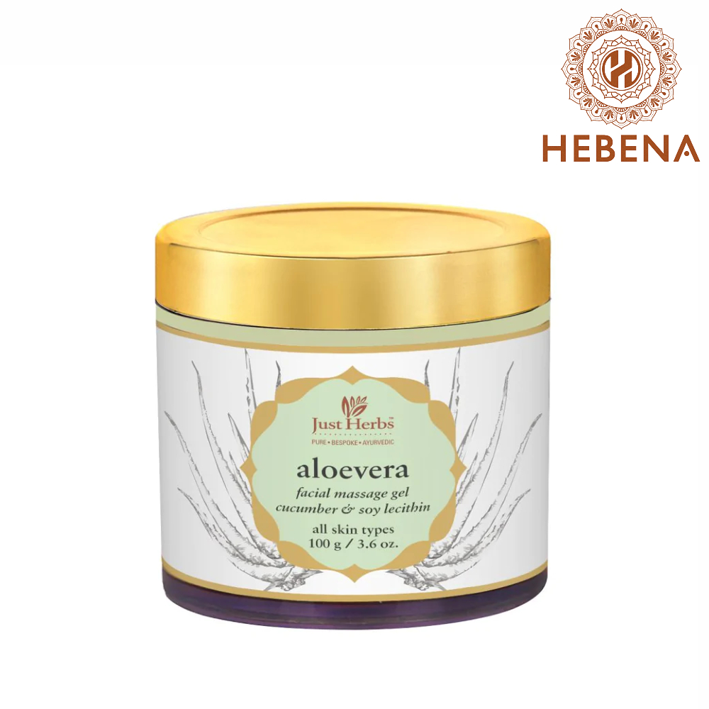 Gel nha đam Just Herbs Aloevera Facial Massage Gel - hebenastore