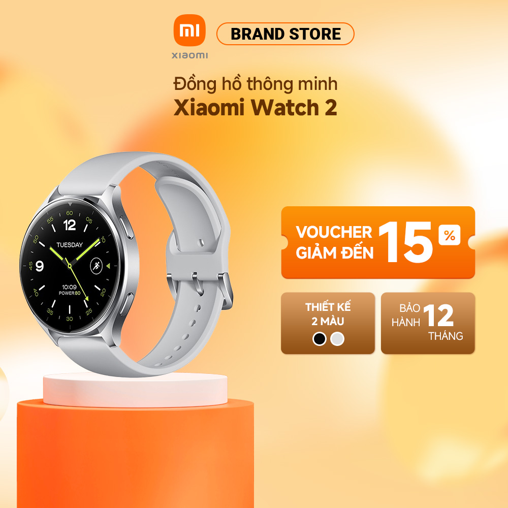  Đồng hồ thông minh Xiaomi Watch 2 | Màn hình AMOLED 1.43" |  12 Kênh theo dõi sức khỏe | HĐH WearOS | Wifi BT GPS NFC 