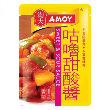 Sốt chua ngọt amoy hongkong 80gr/ sốt sườn xào chua ngọt trung hoa thương hiệu amoy nhập khẩu hongkong - chính hãng