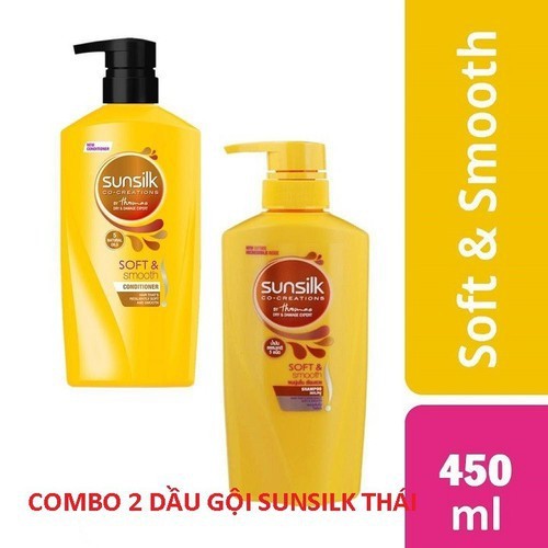 Combo 2 chai dầu gội xả sunsilk thái lan 450 ml