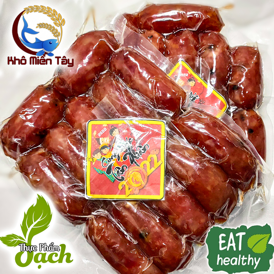 Lạp Xưởng Tươi -nhiều thịt ít mỡ, an toàn, vệ sinh.- Đặc sản Khô Miền Tây Đồng Tháp