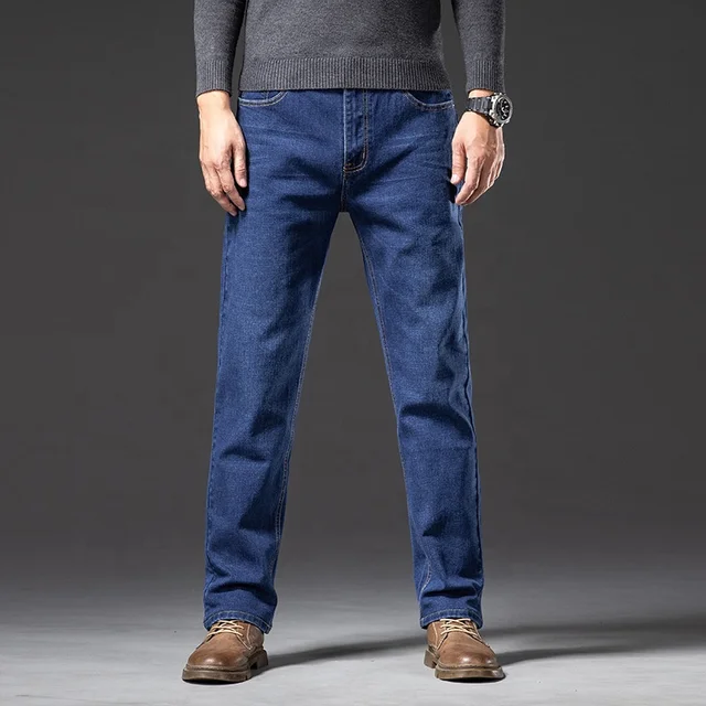 Quần jean Nam Quần Bò Nam Cotton Ống Suông Vải Dày Dặn Form Chuẩn Không Phai Màu Cao Cấp