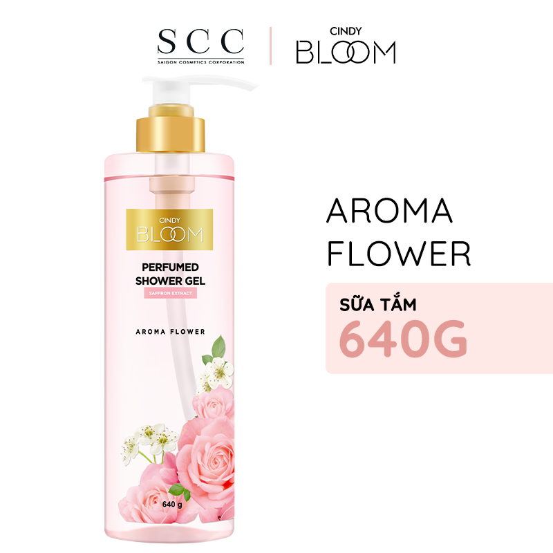 Sữa tắm nước hoa Cindy Bloom Aroma Flower hương ngọt ngào nữ tính 640g