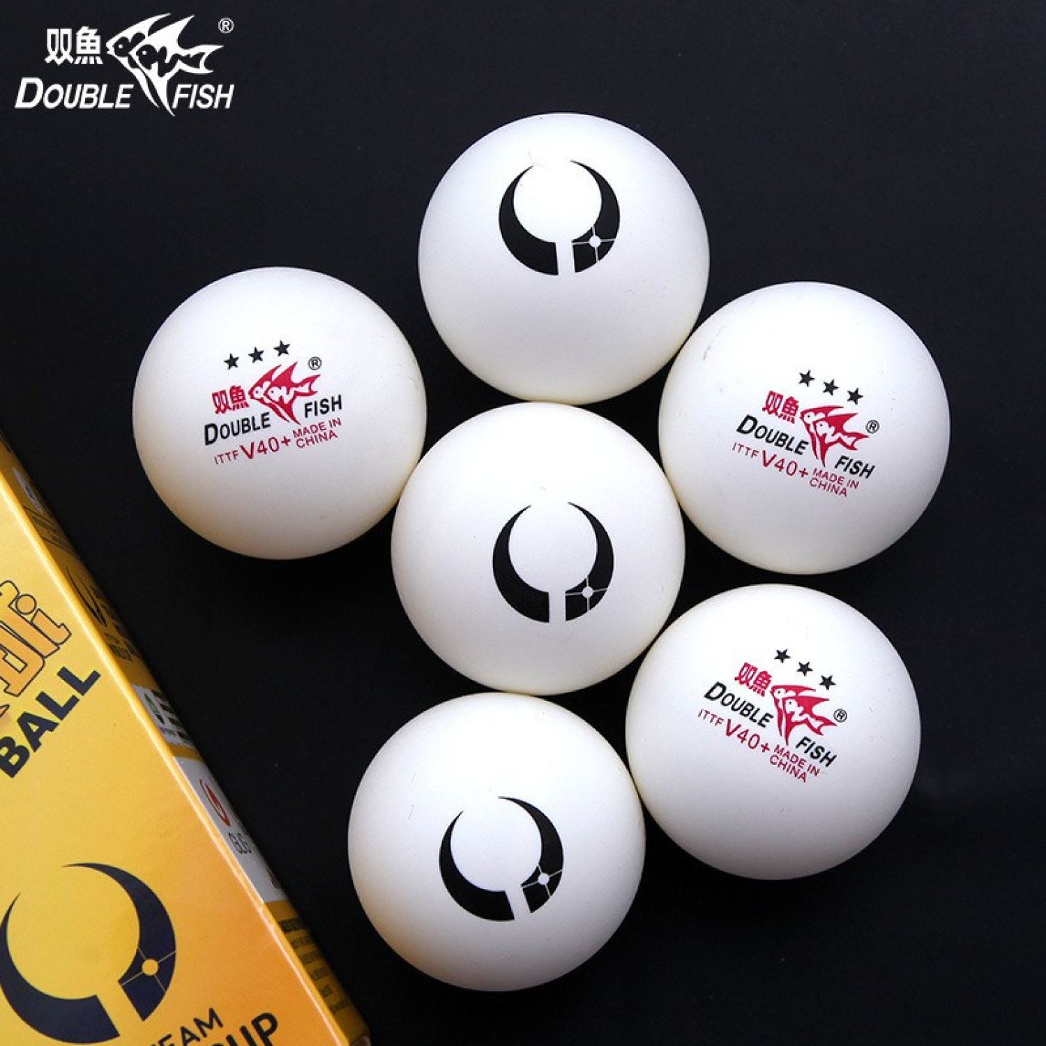 Quả bóng bàn thi đấu Double Fish V40+ 3* Banh bóng bàn Double fish V40+ đạt tiêu chuẩn thi đấu quốc tế