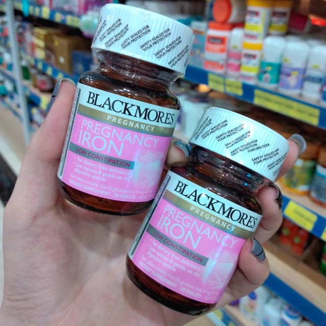 Viên sắt cho bà bầu Blackmores Hộp 30 viên Date 2022