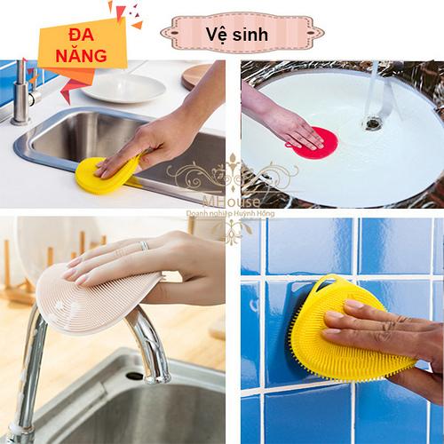 Miếng Rửa Chén Bát Chà Nồi Miếng Rửa Đa Năng Bồn Rửa Chén