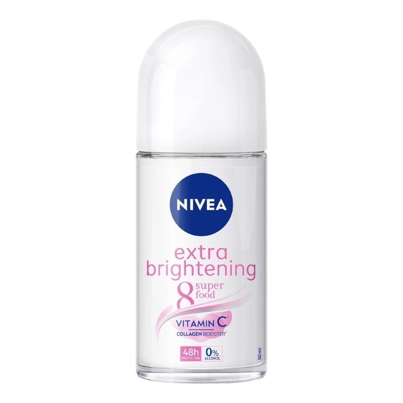 Lăn Khử Mùi Trắng Mịn Mờ Vết Thâm Nivea Extra Whitening 50ml