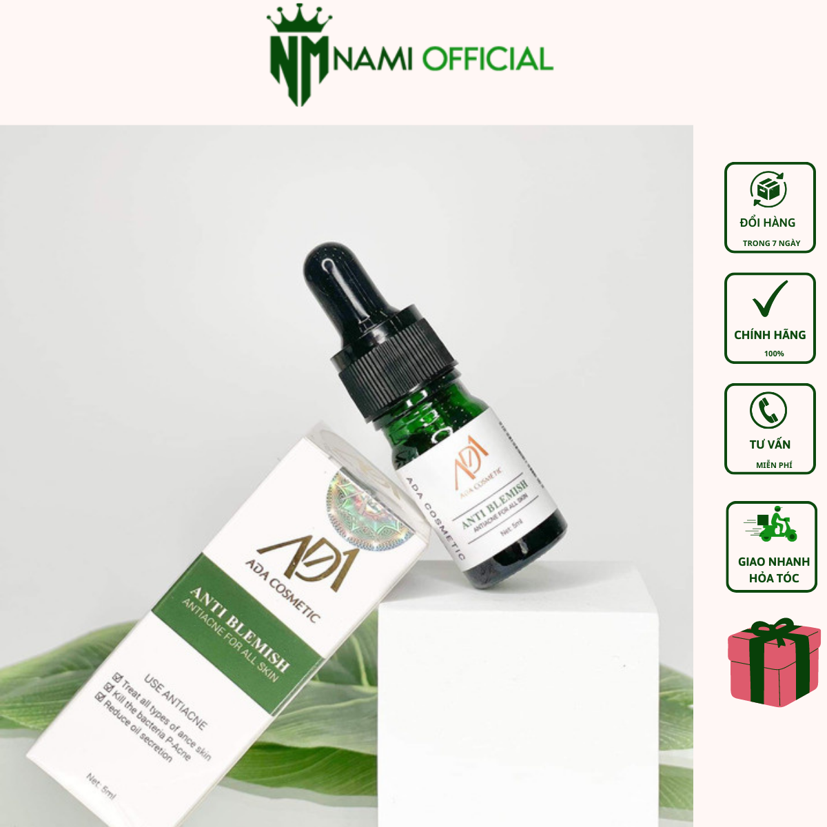 Serum mụn anti blemish ada group giúp bạn tự tin sạch mụn 100% 5ml