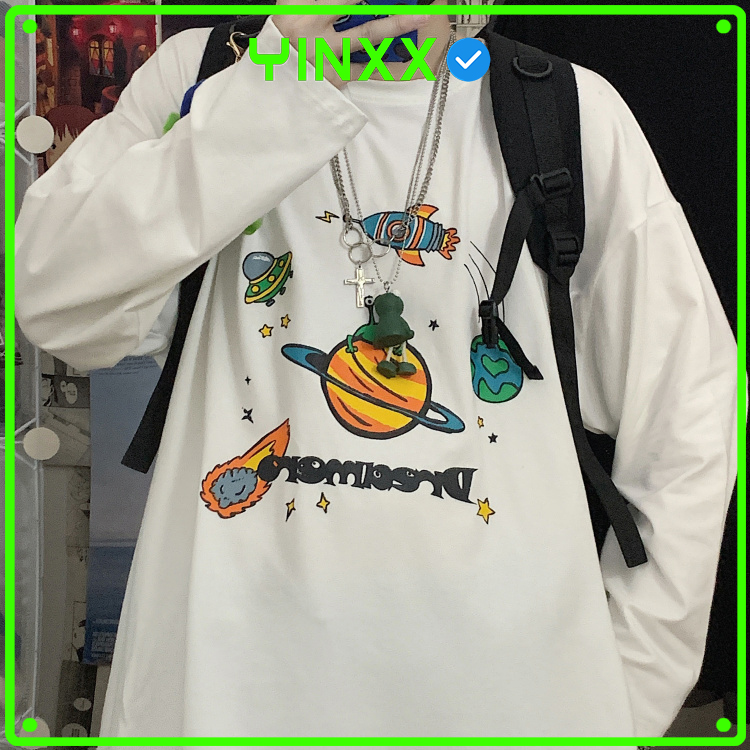 Áo thun tay dài form rộng l áo thun sweater unisex sw02
