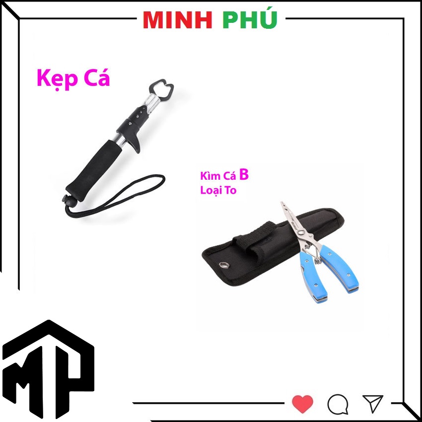Bộ Kìm Kẹp Cá gỡ lưỡi câu cá , kìm kẹp cá đa năng