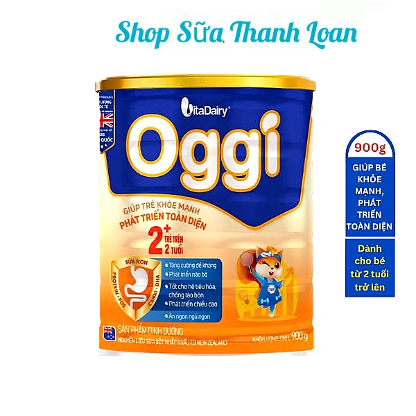 Sữa bột vitadairy oggi 2+ 900g .