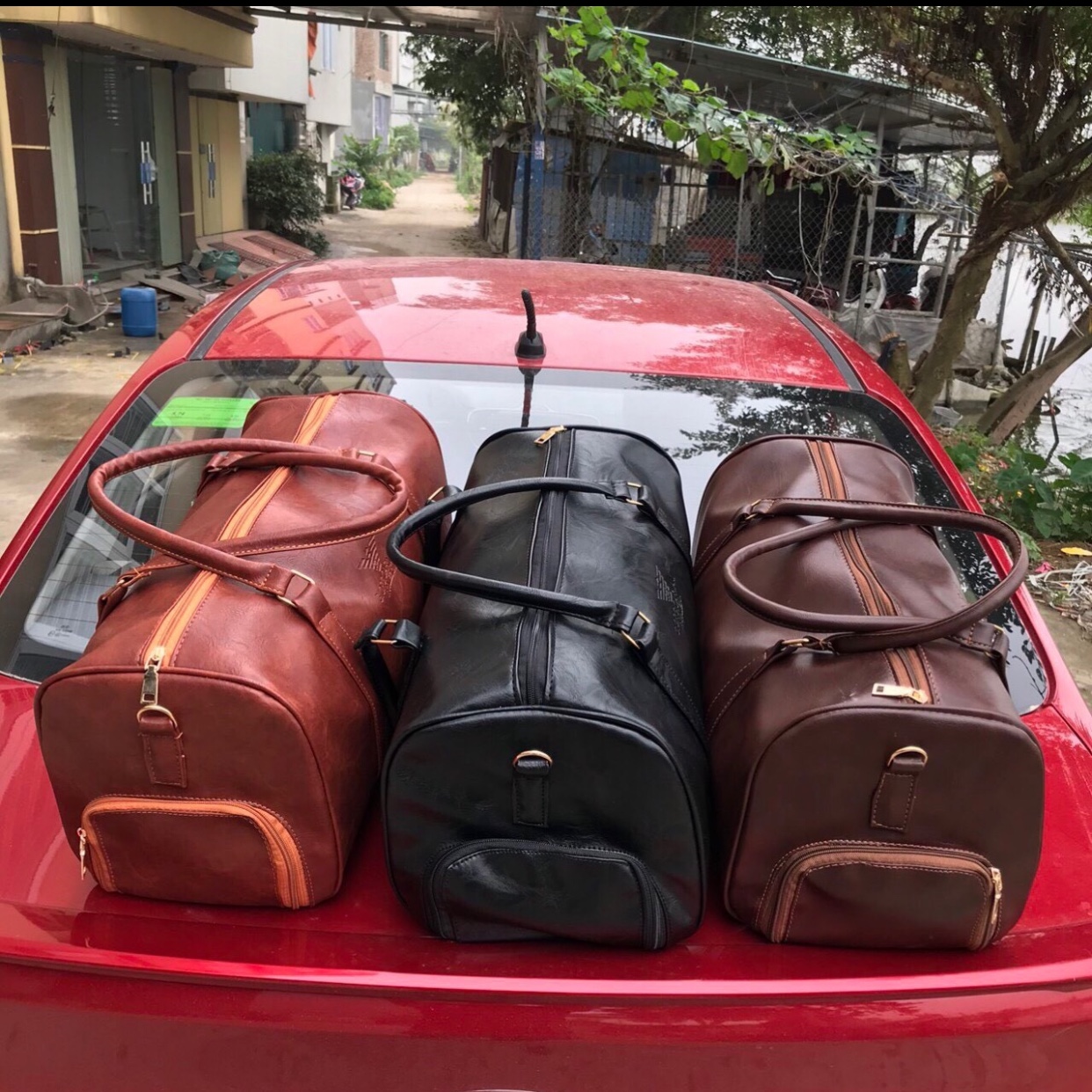 Balo xách tay đựng đồ du lịch về quê size lớn chất liệu da mềm PU cao cấp 3 màu BAL03