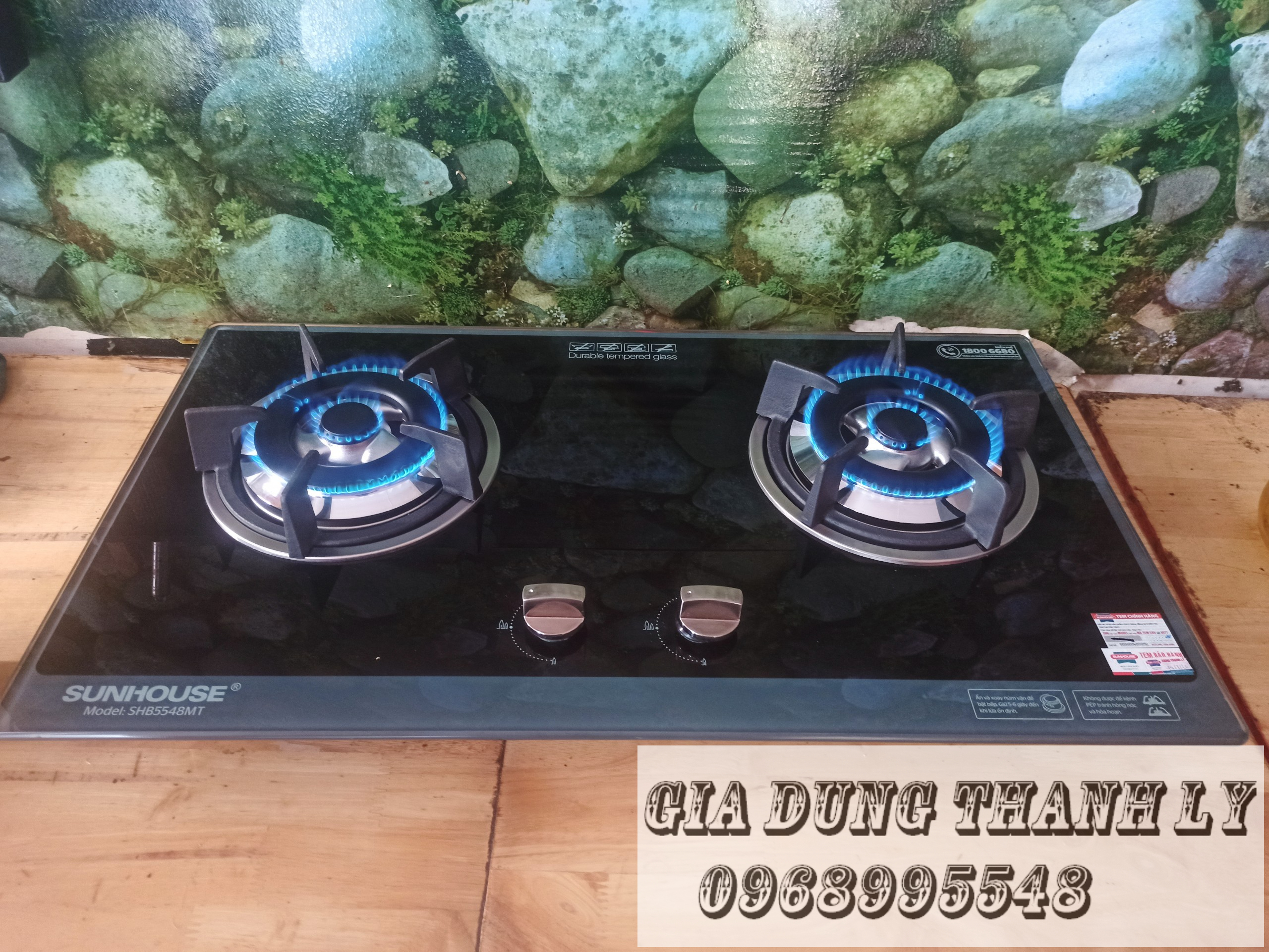 [HCM]Bếp gas âm Sunhouse SHB5548MT ( Hàng trưng bày )