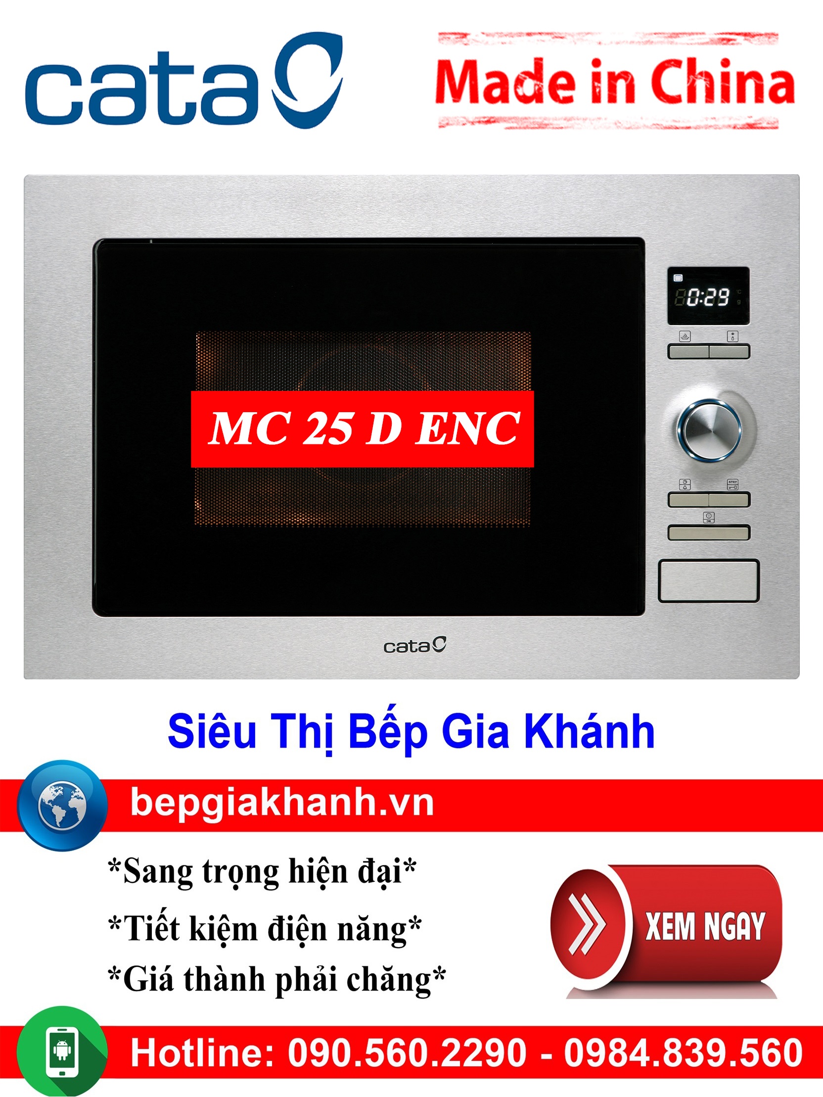Lò vi sóng kết hợp nướng lắp âm tủ Cata MC 25 D ENC sản xuất Trung Quốc, lò vi sóng, lò vi sóng có nướng, lò vi sóng mini, lò vi sóng sharp, lò vi sóng điện mini, lò vi sóng aqua, lò vi sóng nhỏ