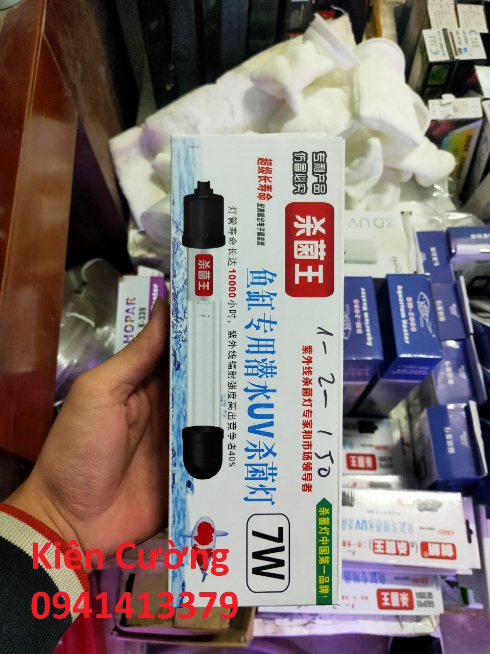 Đèn uv 7w diệt tảo diệt khuẩn cho bể cá cao cấp