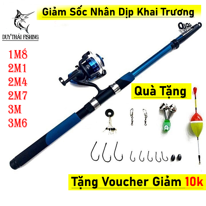 [Rẻ Vô Địch] Bộ cần câu máy rút Shimano tặng kèm phụ kiện