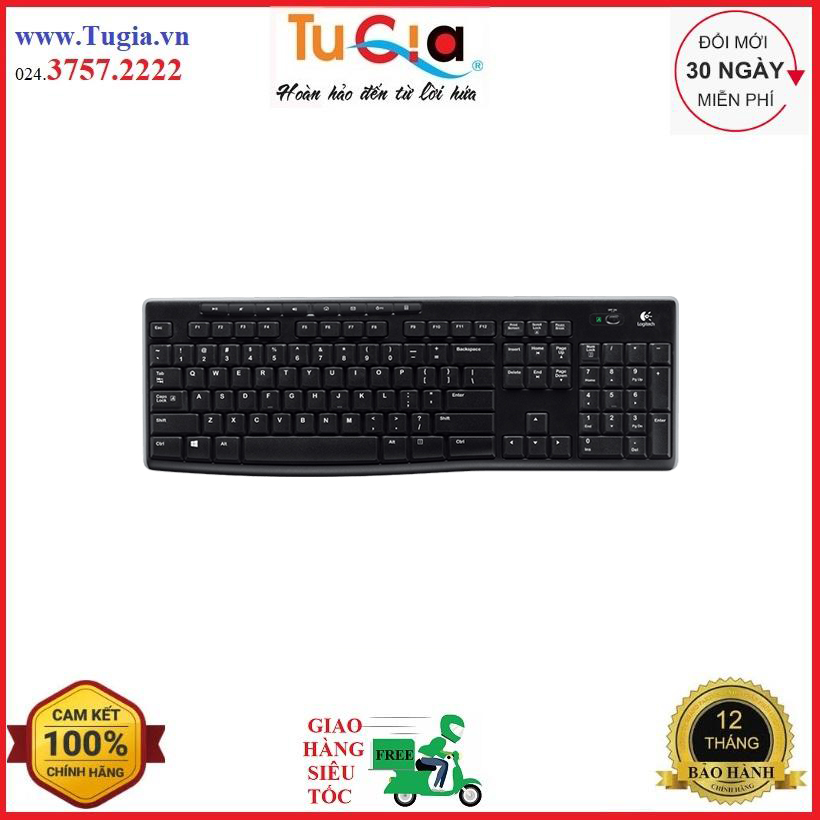 Bàn phím không dây logitech k270 - hàng chính hãng