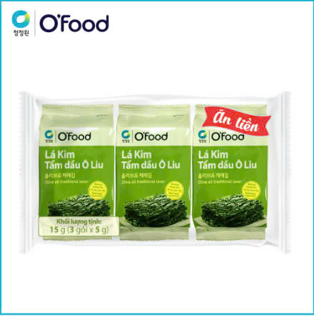 Lá kim tẩm dầu oliu ăn liền Ofood Date 08/2025