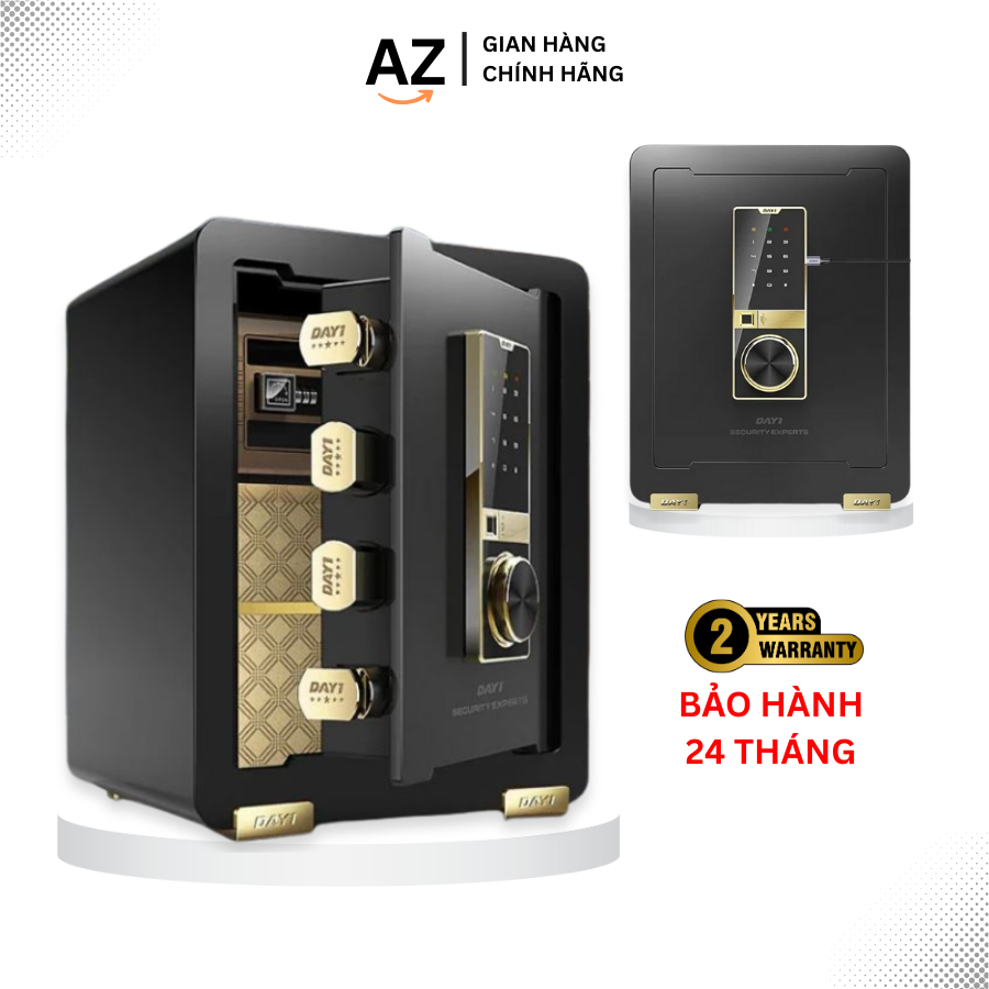 Két Sắt Điện Tử Thông Minh Vân Tay Khoá Số Điện Tử Chống Cháy An Toàn Kích Thước 38*31*45 cm