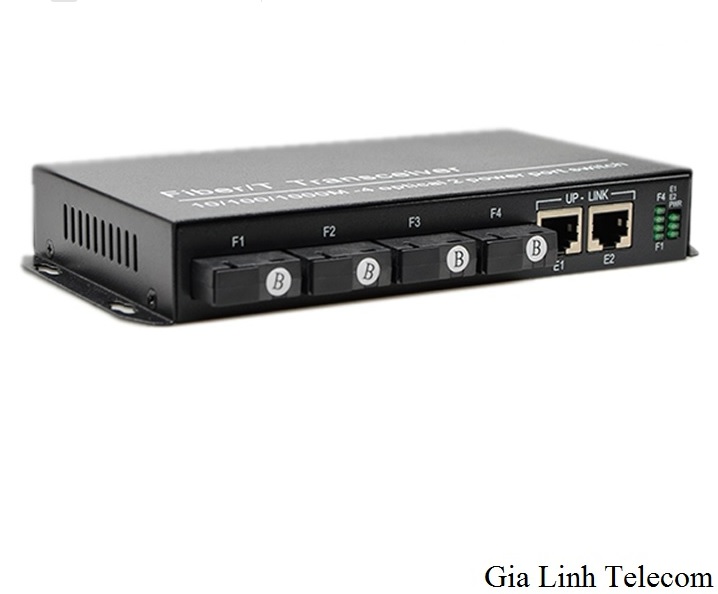 Converter quang 1Gbps 2 cổng LAN 4 cổng quang - Bộ chuyển đổi quang điện 1000M