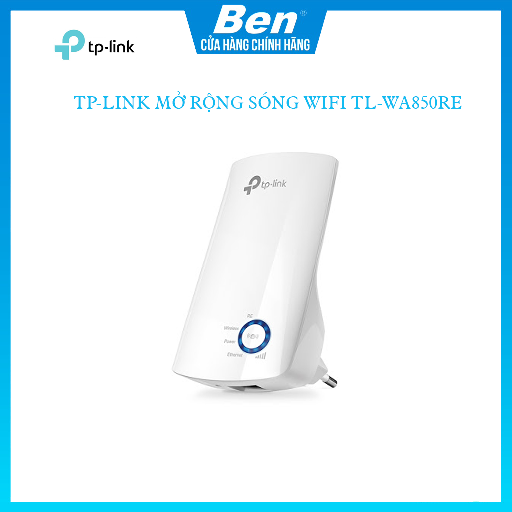 Tp-Link Mở Rộng Sóng Wifi (Kích Sóng Wifi) Chuẩn N 300Mbps Tl-Wa850Re - Ben Computer Store