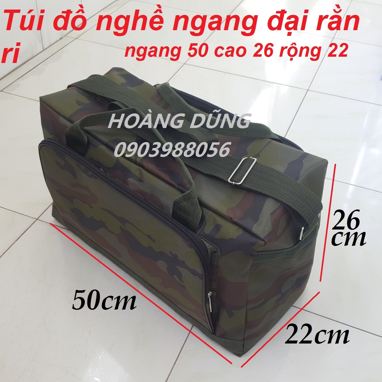 Túi đựng đồ nghề size đại rằn ri siêu bền siêu tốt
