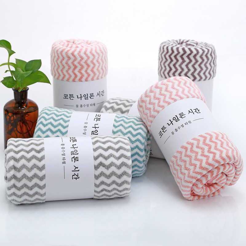 Khăn lau mặt lông cừu 30x50cm,khăn lau mặt lông cừu vân kẻ sọc