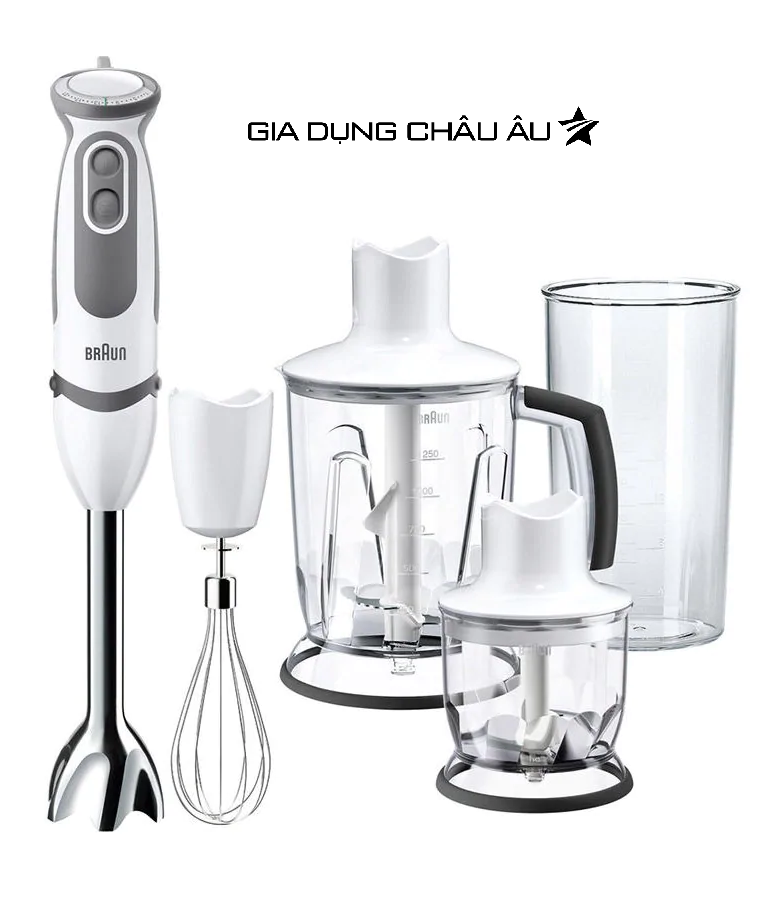 Máy xay cầm tay Braun MQ5045 Aperitive Vario - 750W - Hàng chính hãng - Bảo hành 1 đổi 1 trong vòng 24 tháng