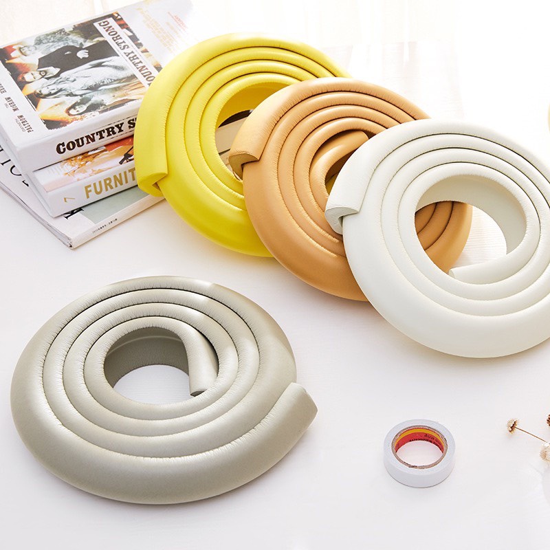 Dây bọt biển bọc cạnh bàn đa năng bảo về an toàn cho bé, cuộn dây xốp bọc cạnh bàn và bịt góc bàn chống chầy xước