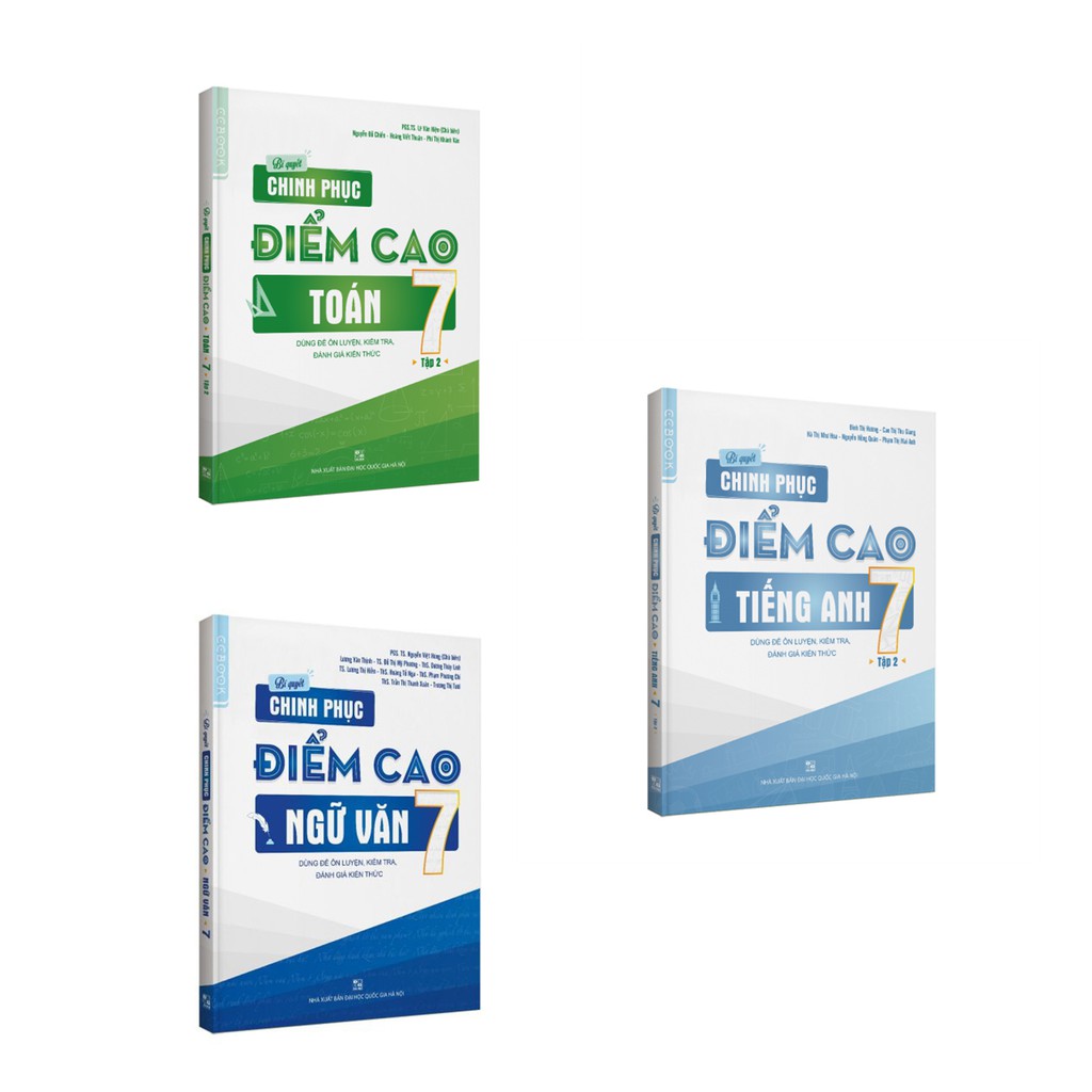 Sách - Combo Bí quyết chinh phục điểm cao Toán Văn Anh lớp 7 tập 2
