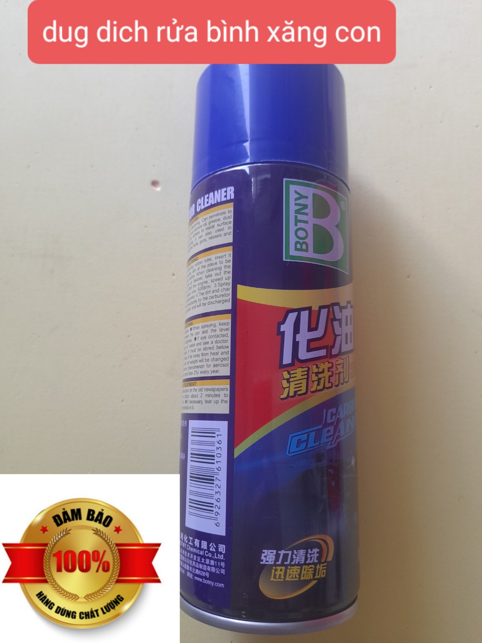 Dung dịch rửa bình xăng con - kim phun