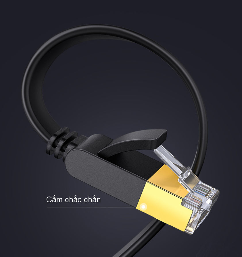 Cáp mạng 2 đầu đúc Cat7 UTP Patch Cords dạng dẹt dài từ 0.5-10M UGREEN NW106 Cáp mạng 2 đầu đúc Cat7 UTP Patch Cords dạng dẹt dài từ 0.5-10M UGREEN NW106