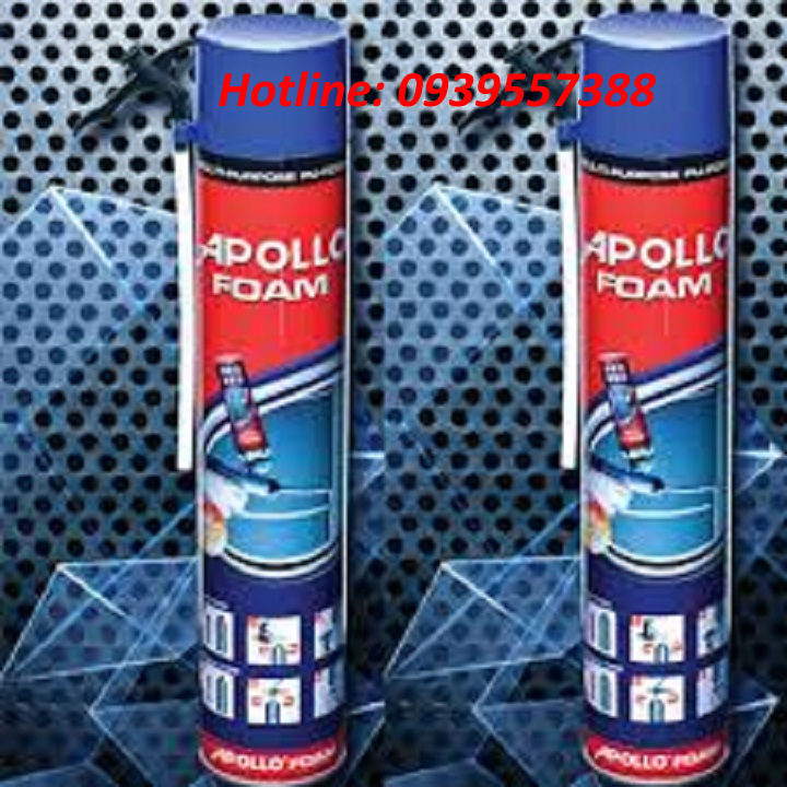 Keo bọt nở chống thấm apollo foam 750ml dạng vòi