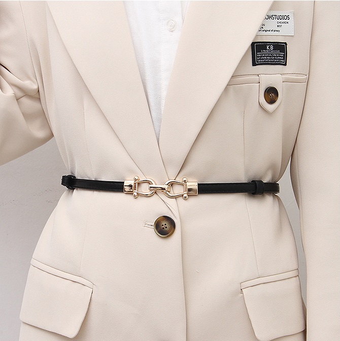 20 mẫu Đai váy Belt nịt nữ Khóa cài trước bản nhỏ Full da xinh Bản nhỏ 1cm
