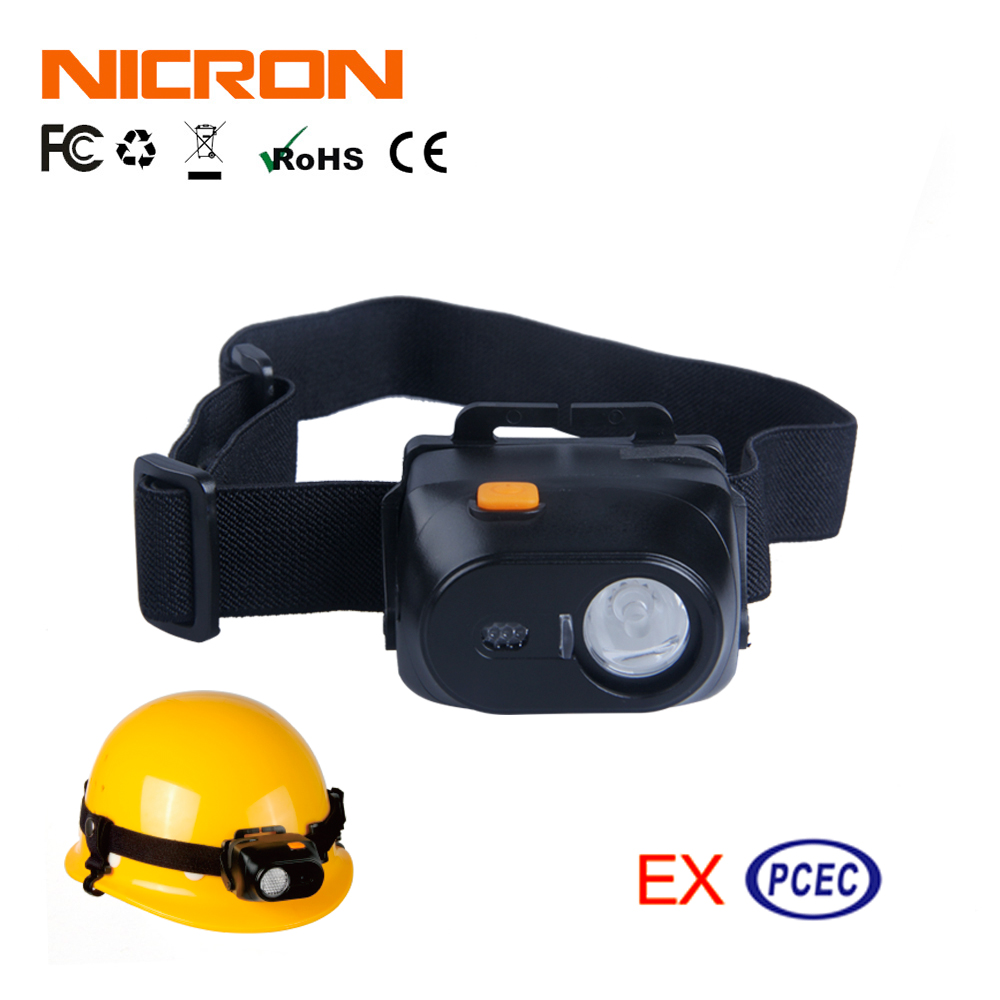Đèn pin đội đầu nicron led exh90 đèn pha chống cháy nổ có thể sạc lại 170lm đèn pin chiếu sáng ip65 chống thấm nước exh90 đèn pha